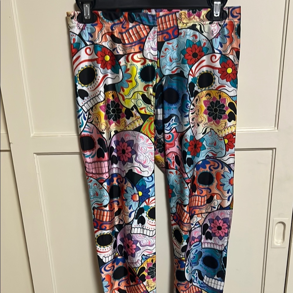 Blackmilk Dia de los muertos (sugar skulls) print Leggings